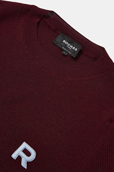 MAROON WOOL JERSEY 3