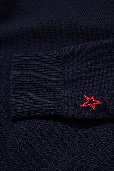 NAVY BLUE WOOL JERSEY 8