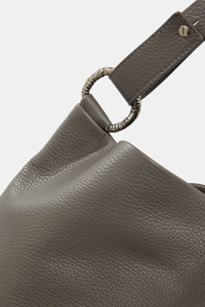 DARK GREY LEATHER BAG 4