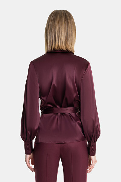 BORDO İPEK BLUZ 3