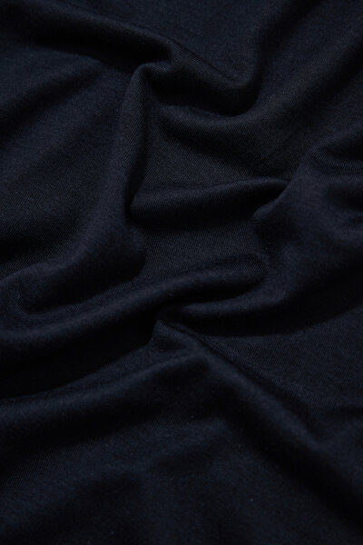 NAVY BLUE BASIC / ROUND NECKLINE SHORT SLEEVE TSHIRT 4