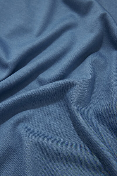 DARK BLUE BASIC / ROUND NECKLINE SHORT SLEEVE TSHIRT 4