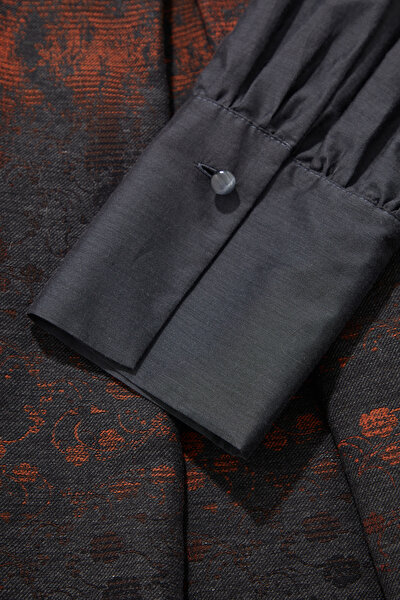 DARK BROWN LONG SLEEVE MIDI DRESS 9