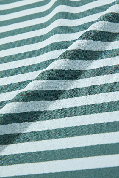 OIL GREEN POLO NECK SHORT SLEEVE TSHIRT 4