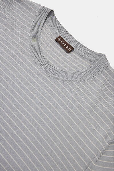 STONE COLOR BASIC / ROUND NECKLINE SHORT SLEEVE TSHIRT 3