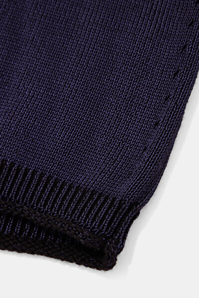 NAVY BLUE VISCOSE JERSEY 4