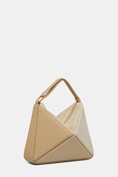 LIGHT CREAM LEATHER BAG 3