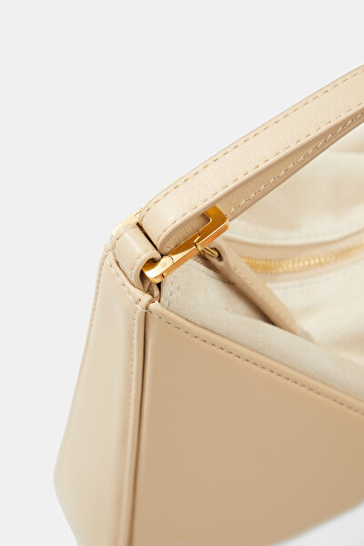LIGHT CREAM LEATHER BAG 5