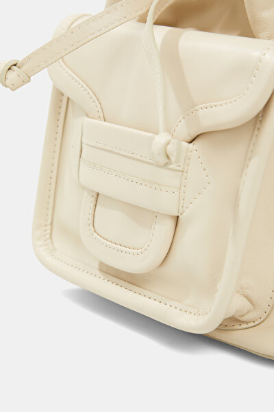 ECRU LEATHER BAG 5