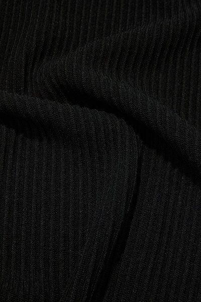 BLACK POLO NECK SHORT SLEEVE TSHIRT 4