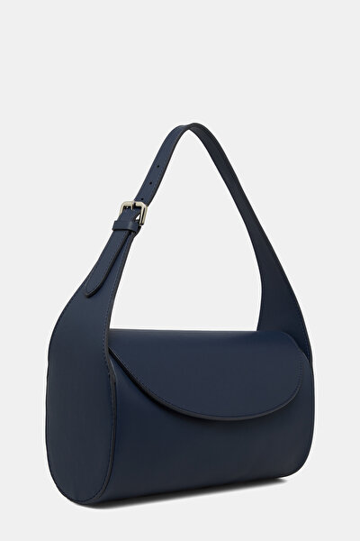 NAVY BLUE LEATHER BAG 3