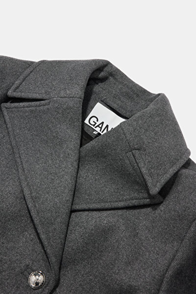 GREY WOOL REEFER JACKET 3