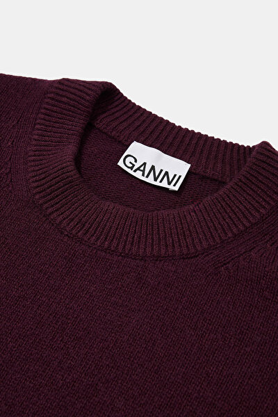 MAROON WOOL JERSEY 3
