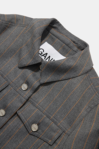 GREY BUTTONED JACKET 3