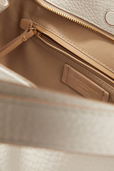 ECRU LEATHER BAG 8