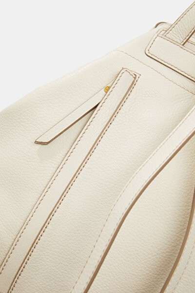 ECRU LEATHER BAG 5