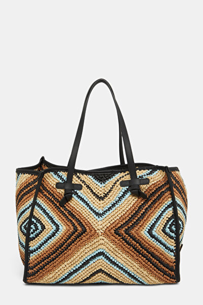 BLUE RAFFIA BAG 4