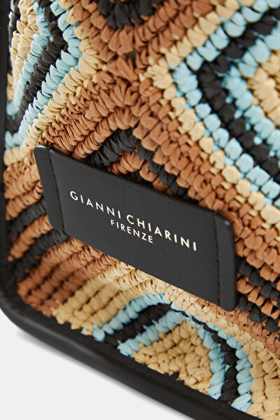 BLUE RAFFIA BAG 5