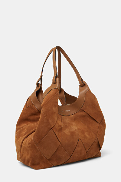 CARAMEL SUEDE BAG 4