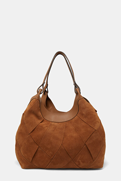 CARAMEL SUEDE BAG 5