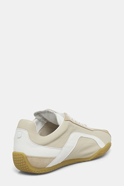 ECRU LEATHER SNEAKER 3