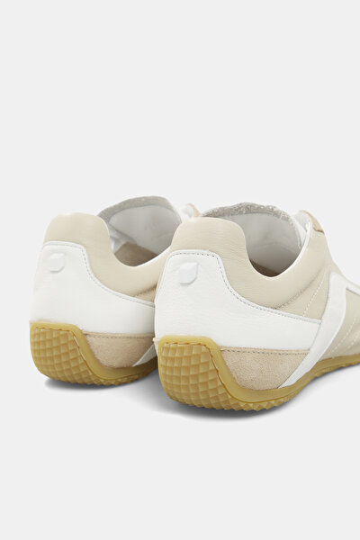 ECRU LEATHER SNEAKER 4