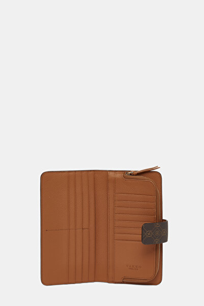 TAN MONOGRAM WALLET 4