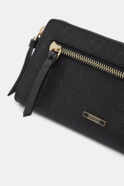 BLACK MONOGRAM WALLET 4