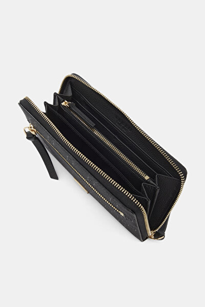 BLACK MONOGRAM WALLET 5