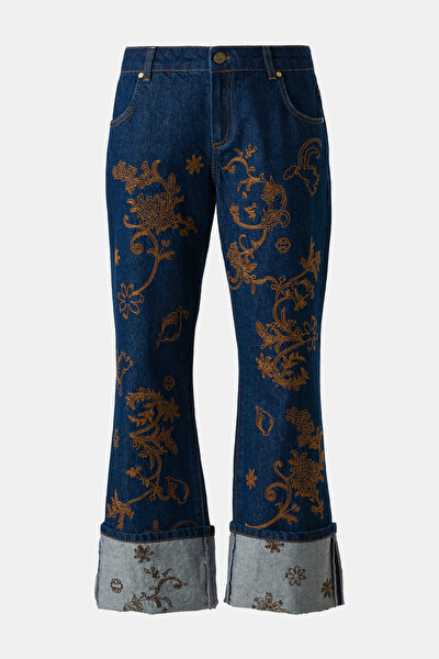 LACİVERT BOL PAÇA PANTOLON 3