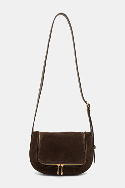 BROWN SUEDE BAG 3