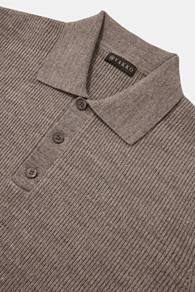 BROWN POLO NECK TRICOT 3
