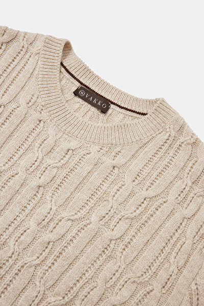 BEIGE BASIC / ROUND NECKLINE TRICOT 3