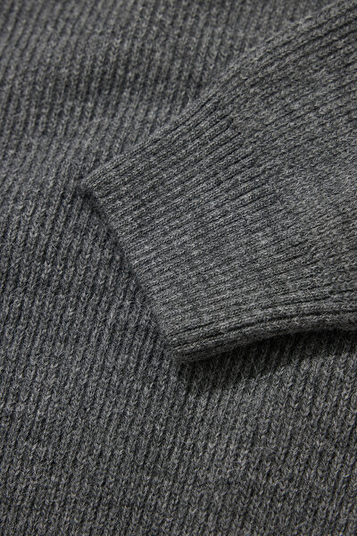 ANTHRACITE POLO NECK TRICOT 4