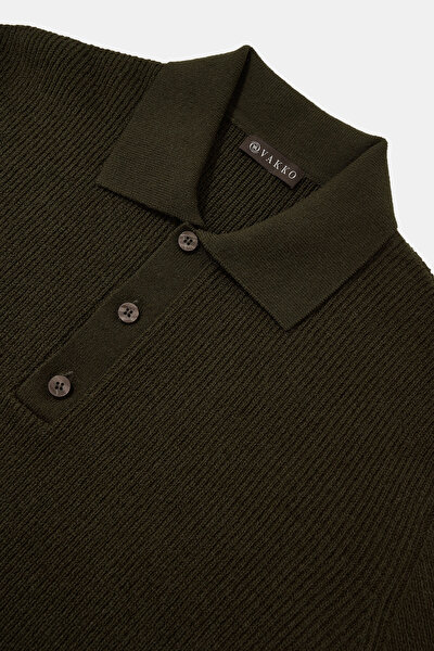 GREEN POLO NECK TRICOT 3