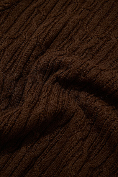 DARK BROWN BASIC / ROUND NECKLINE TRICOT 4