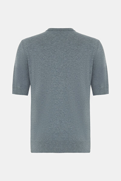 DARK BLUE BASIC / ROUND NECKLINE TRICOT 5