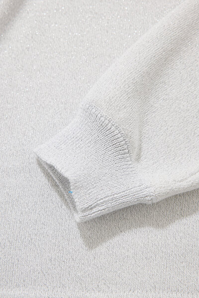 LIGHT GREY UPRIGHT COLLAR TRICOT 4