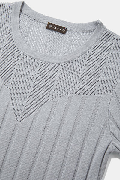 LIGHT GREY LONG SLEEVE DRESS 9