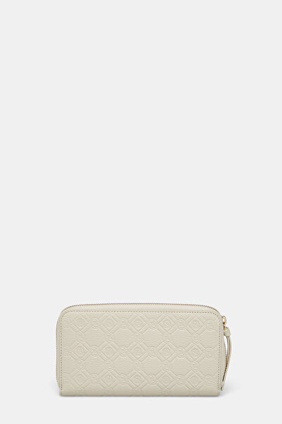 ECRU MONOGRAM LEATHER WALLET 3
