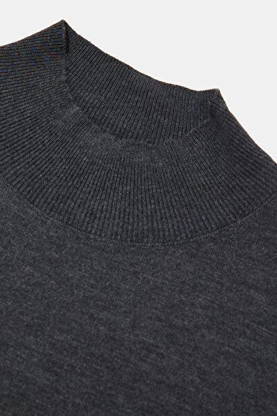 ANTHRACITE UPRIGHT COLLAR TRICOT 4