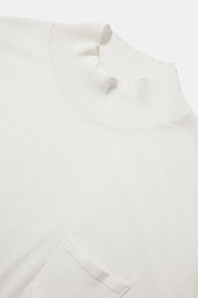 ECRU UPRIGHT COLLAR TRICOT 8