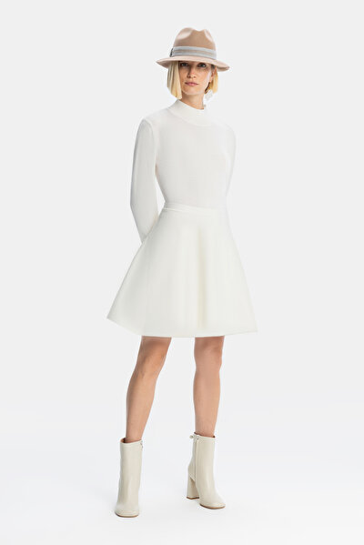 ECRU UPRIGHT COLLAR TRICOT 5