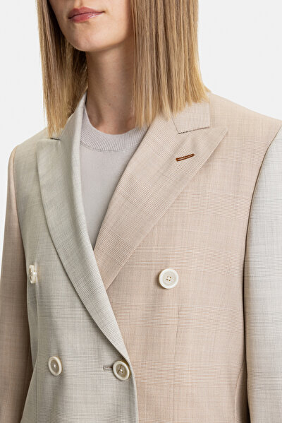 ECRU SURPLICE NECKLINE (CROSS-OVER NECKLINE) JACKET 4