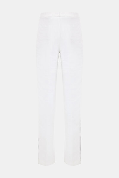ECRU WIDE LEG TROUSERS 5