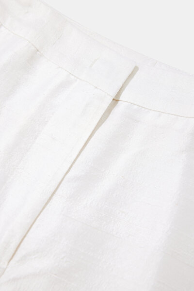 ECRU WIDE LEG TROUSERS 8