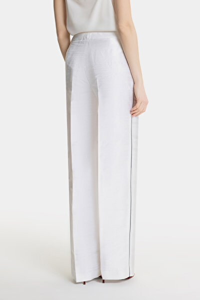 ECRU WIDE LEG TROUSERS 3