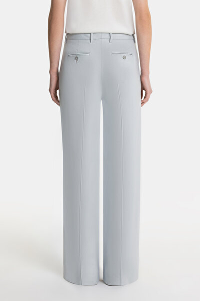 LIGHT GREY WIDE LEG TROUSERS 3