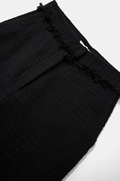 BLACK WIDE LEG TROUSERS 3