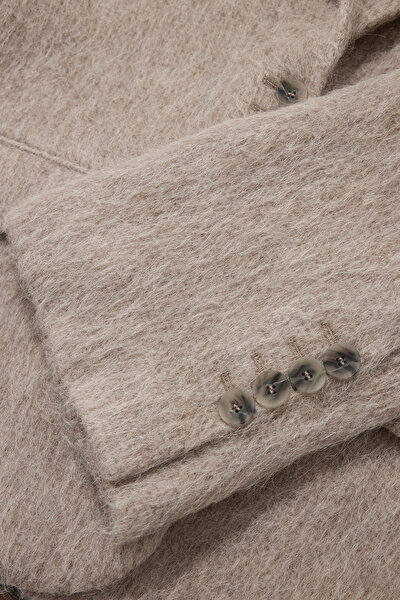 STONE COLOR WOOL JACKET 5